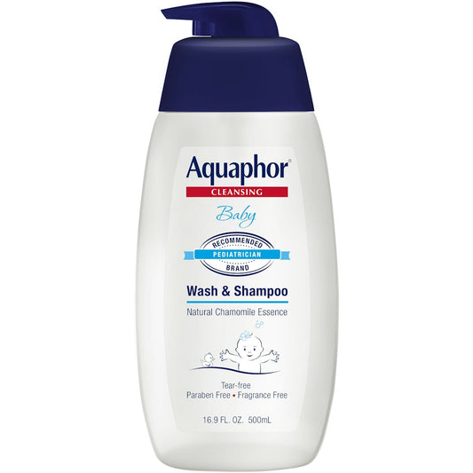 Aquaphor Wash & Shampoo, Chamomile, Baby, Cleansing, 16.9 Fl Oz