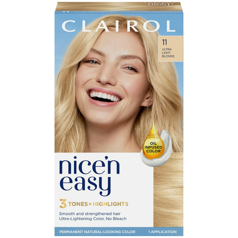 Nice N Easy Nice’n Hair Color, Permanent, Ultra Light Blonde 11