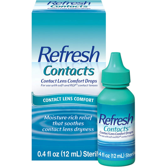 Refresh Contacts Contact Lens Comfort Drops, 0.4 Fl Oz