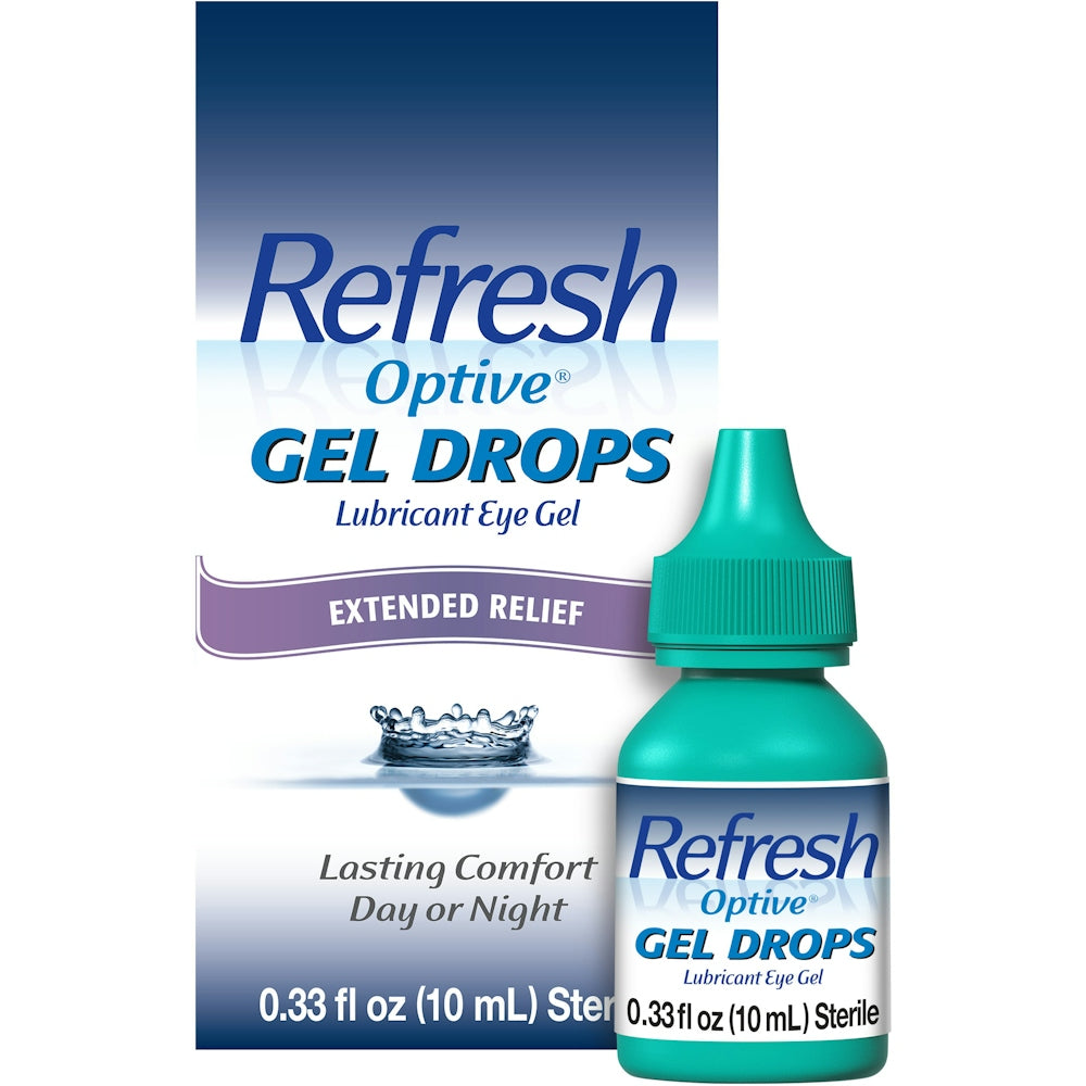 Refresh Lubricant Eye Gel, Gel Drops, Extended Therapy 0.33 Fl Oz