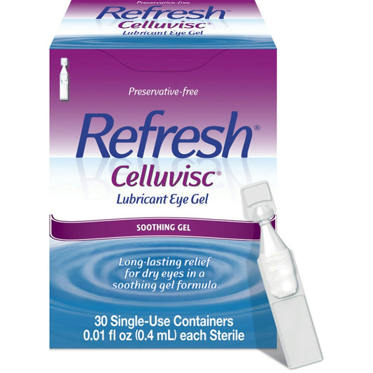Refresh Celluvisc Lubricant Eye Gel Drops, Single-Use Containers