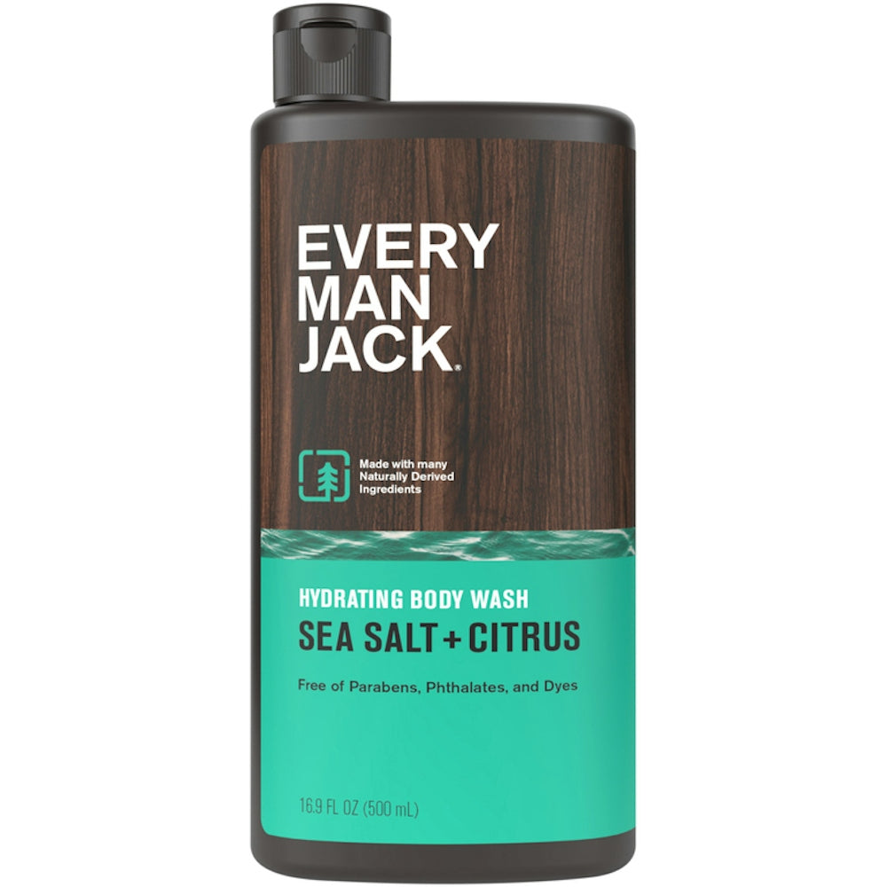 Every Man Jack Hydrating Sea Salt + Citrus Body Wash 16.9 Fl Oz