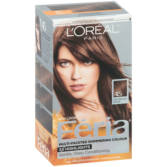Feria L'Oréal Paris Multi-Faceted Permanent Hair Color - 45 Deep Bronzed Brown