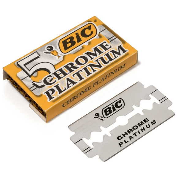 Bic Chrome Platinum Double Edge Razor Blades - 5 Pack