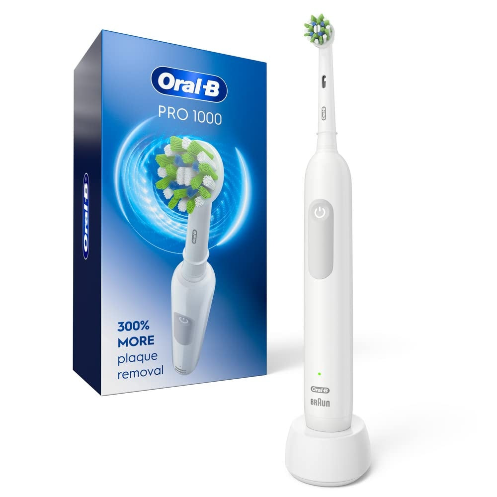Oral-B White Pro 1000 Power Rechargeable Electric Toothbrush, Powered By Braun - Osadia Concept Store