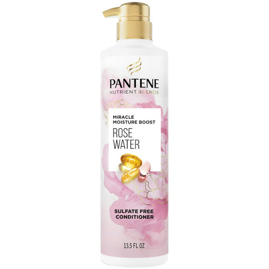 Pantene Sulfate Free Rose Water Conditioner With Miracle Moisture Boost, Nutrient Blends