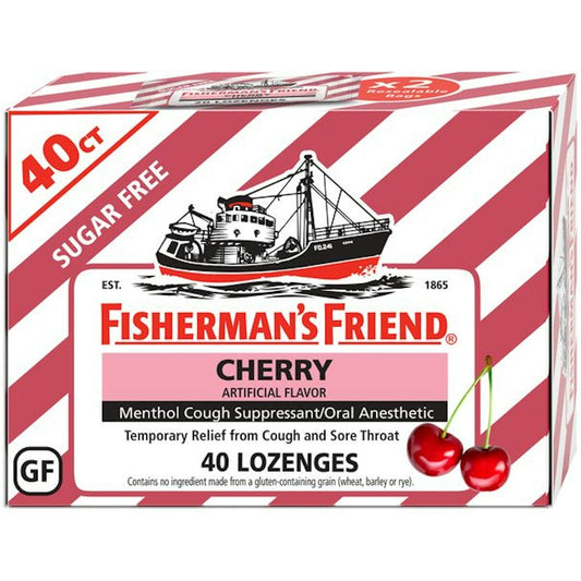 Fisherman's Friend Cough Suppressant/Oral Anesthetic, Sugar Free, Lozenges, Cherry