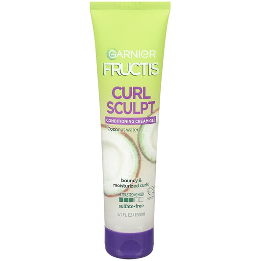 Garnier Fructis Style Curl Sculpt Conditioning Cream Gel, Extra Strong Hold 3 - 5.1 Fl Oz