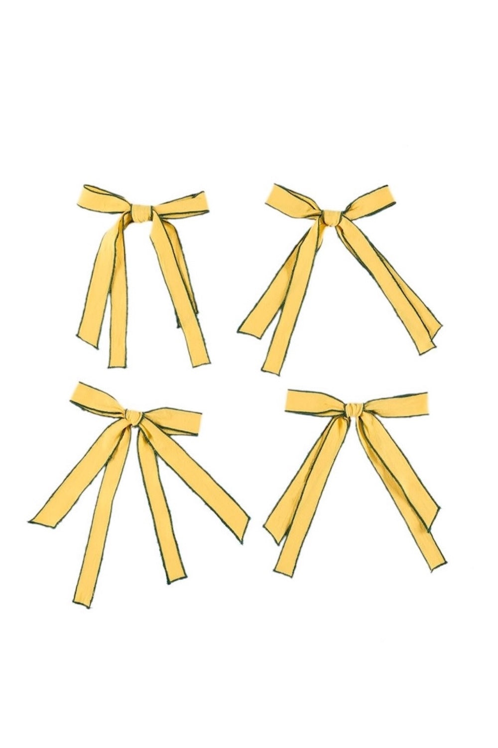 S/4 Moñitas Yellow Napkin Ring - Canary Yellow