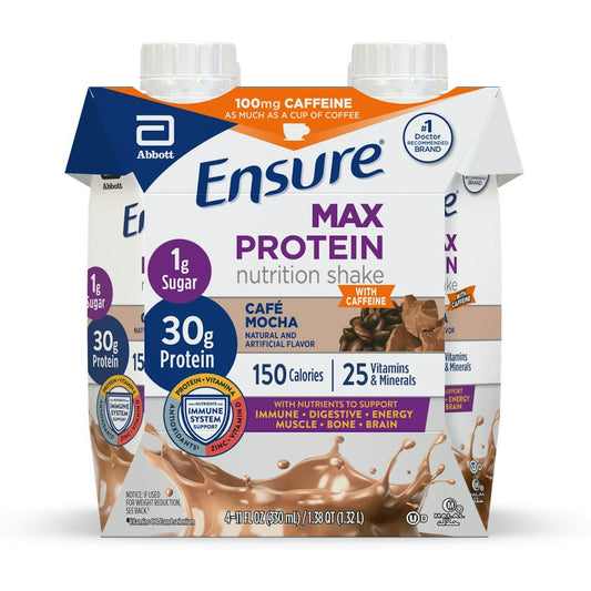 Ensure Max Protein Cafe Mocha Nutrition Shake 4 11 Fl Oz Cartons