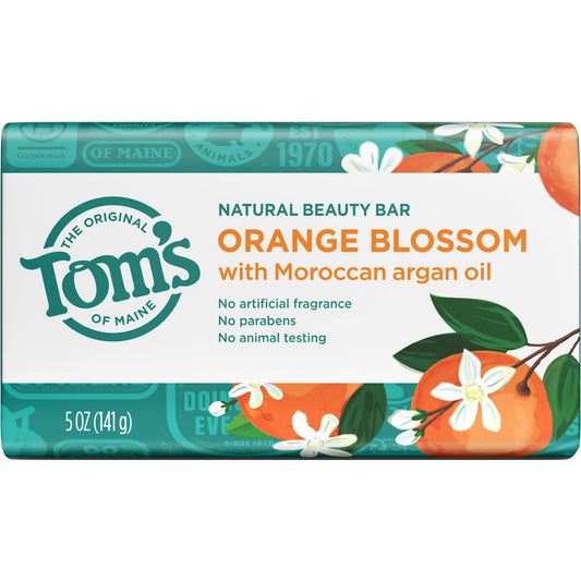 Tom's of Maine Natural Beauty Bar Soap Orange Blossom - 5 Oz