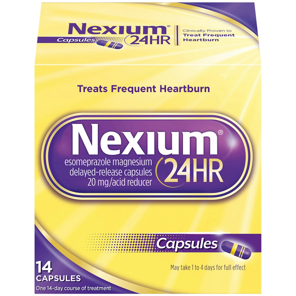 Nexium 24 Hr Acid Reducer Heartburn Relief Capsules With Esomeprazole Magnesium - Osadia Concept Store