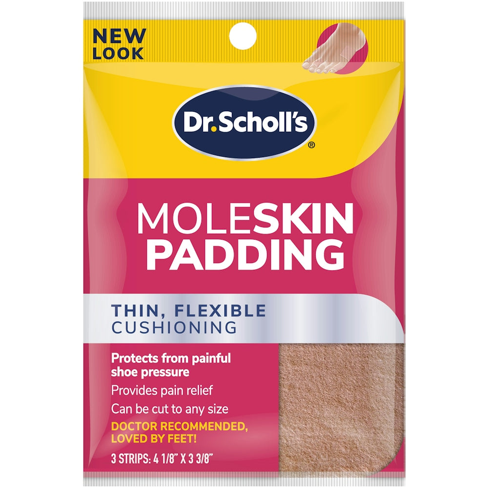Dr. Scholl's Moleskin Padding Strips, 3 Strips