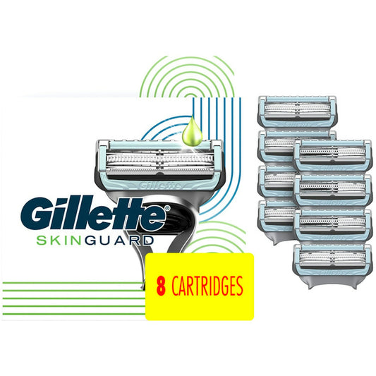 Gillette Skin Guard Men's Razor Blades, 8 Blade Refills