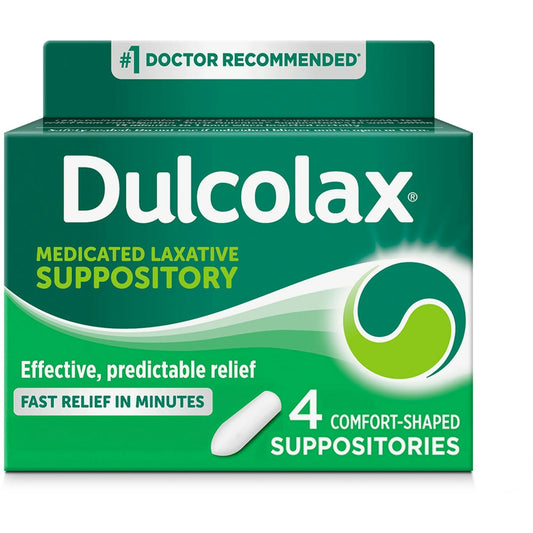 Dulcolax 10 Mg Laxative Suppositories, Comfort Shaped