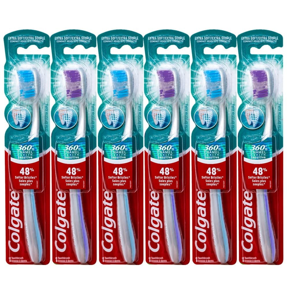 Colgate 360 Degrees Enamel Health Sensitive Toothbrush Extra Soft