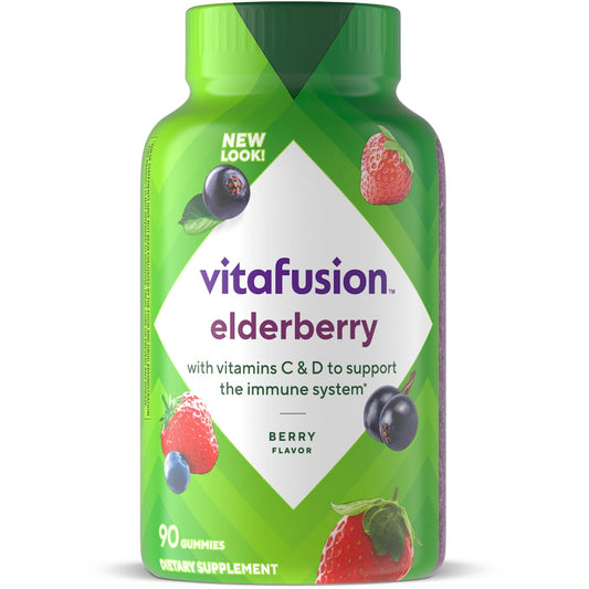 Vitafusion Gummy Vitamins, Elderberry, Natural Berry Flavor