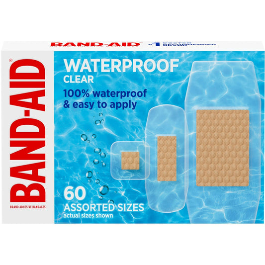 Band-Aid Brand Adhesive Waterproof Assorted Bandages - 60ct
