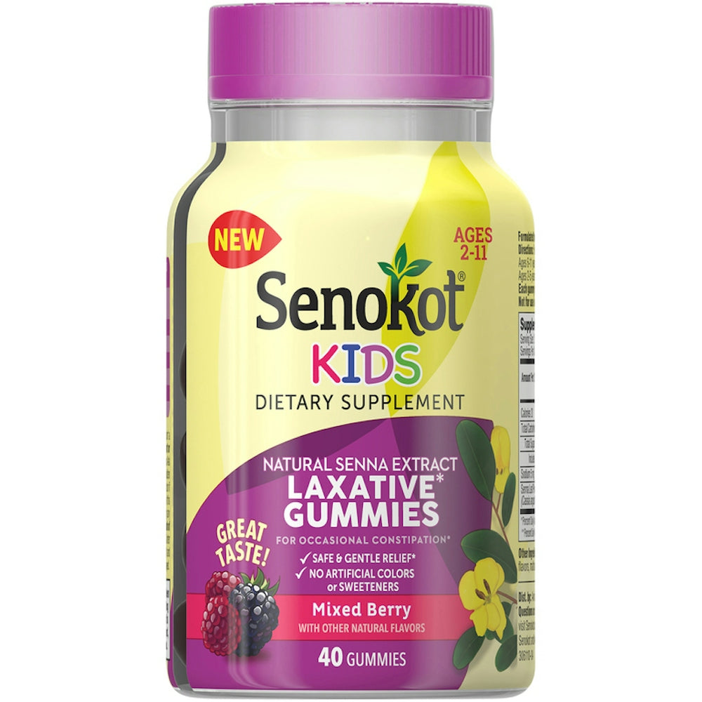 Senokot S Laxative, Gummies, Mixed Berry, Natural Senna Extract