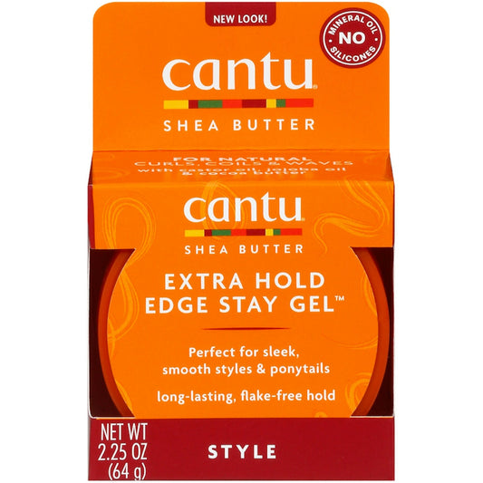 Cantu Shea Butter For Natural Hair Extra Hold Edge Stay Gel