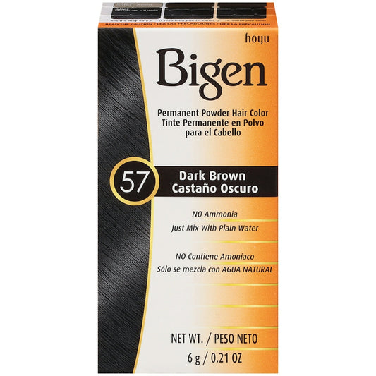 Bigen Permanent Powder Hair Color 57 Dark Brown 0.21 Oz