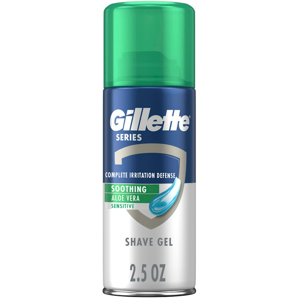 Gillette Series Soothing Shave Gel For Men With Aloe Vera, 2.5oz
