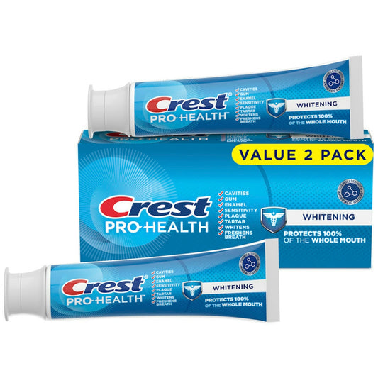 Crest Pro Health Whitening Gel Toothpaste (4.3oz) Twin Pack 8.6 Oz