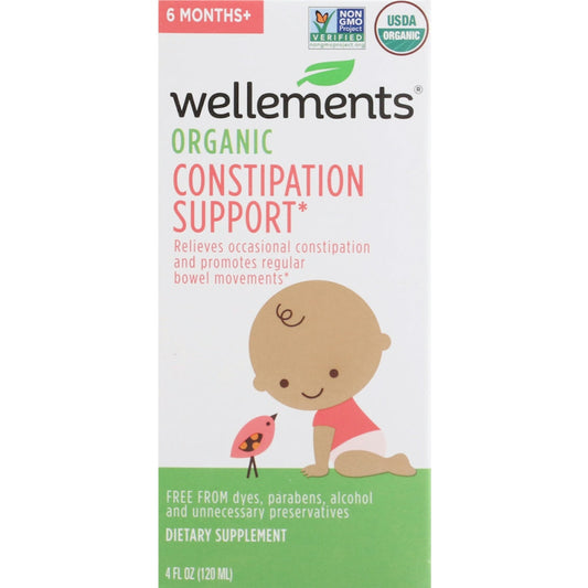 Wellements Organic Constipation Support - 4 Fl Oz