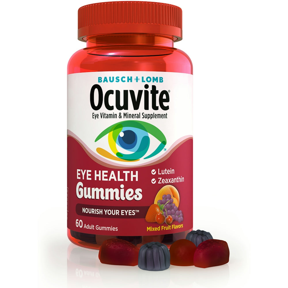 Ocuvite Adult Gummies Mixed Fruit Flavors Eye Health