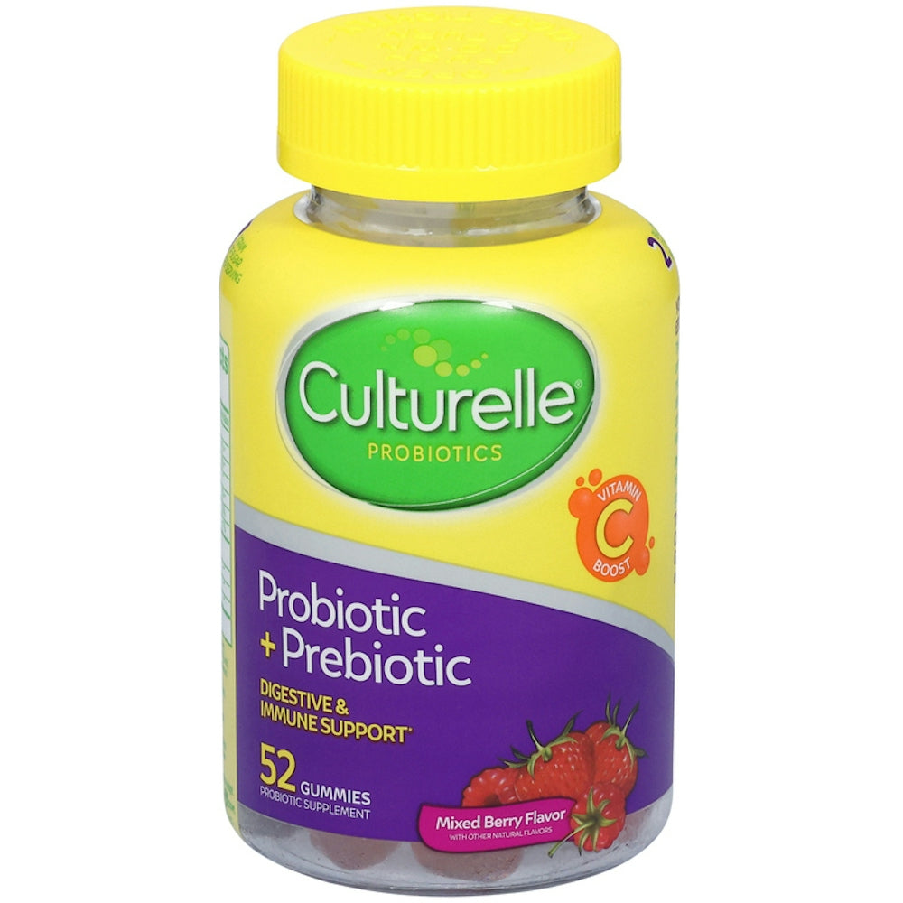 Culturelle Daily Prebiotic + Probiotic Gummies For Adults Mixed Berry