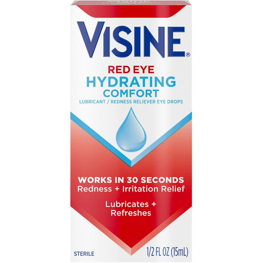 Visine Red Eye Drops, Hydrating Comfort