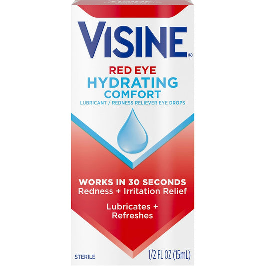 Visine Red Eye Drops, Hydrating Comfort