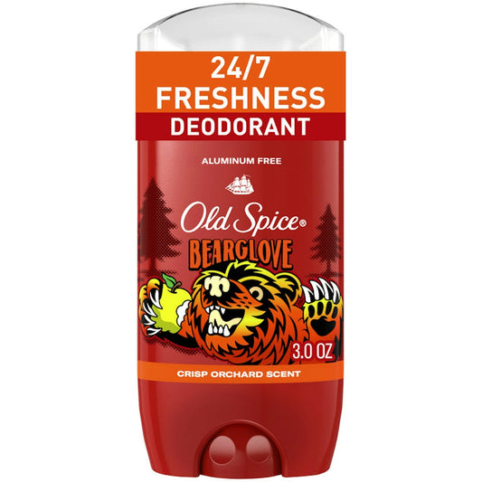 Old Spice Wild Collection Aluminum Free Deodorant For Men, Bearglove, 3.0 Oz