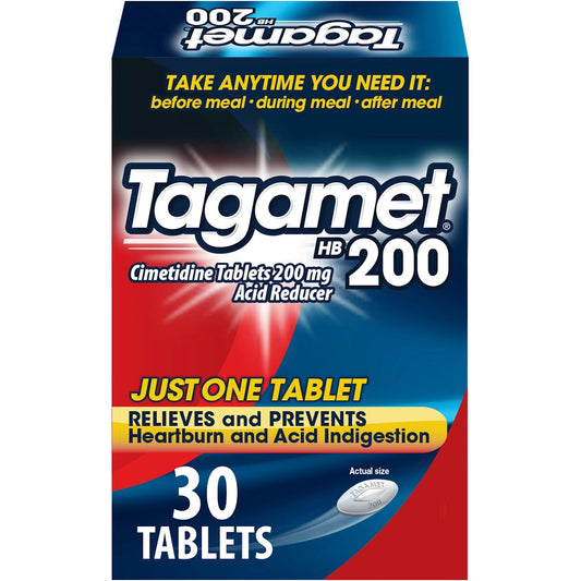 Tagamet HB 200 Mg Cimetidine Acid Reducer And Heartburn Relief Tablets