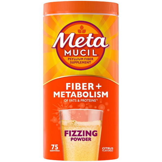 Metamucil Psyllium Fiber Supplement, Citrus Flavored 24.9 Oz