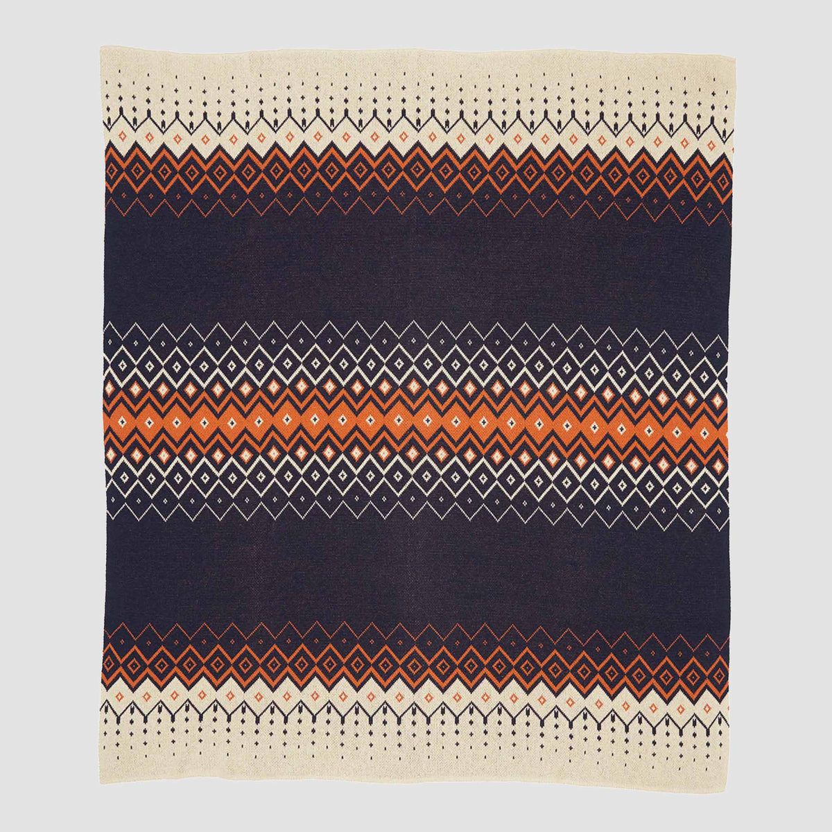 Vintage Icelandic - Cotton Sustainable Knit Throw Blanket