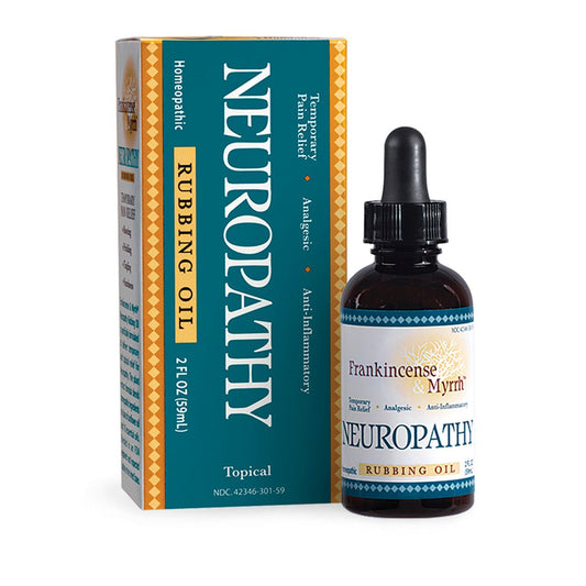 Frankincense & Myrrh Foot Pain Relief Neuropathy Rubbing Oil 2 Oz Liquid - Osadia Concept Store