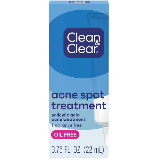 Clean & Clear Advantage Acne Spot Treatment Gel Cream With Salicylic Acid Witch Hazel .75 Fl Oz