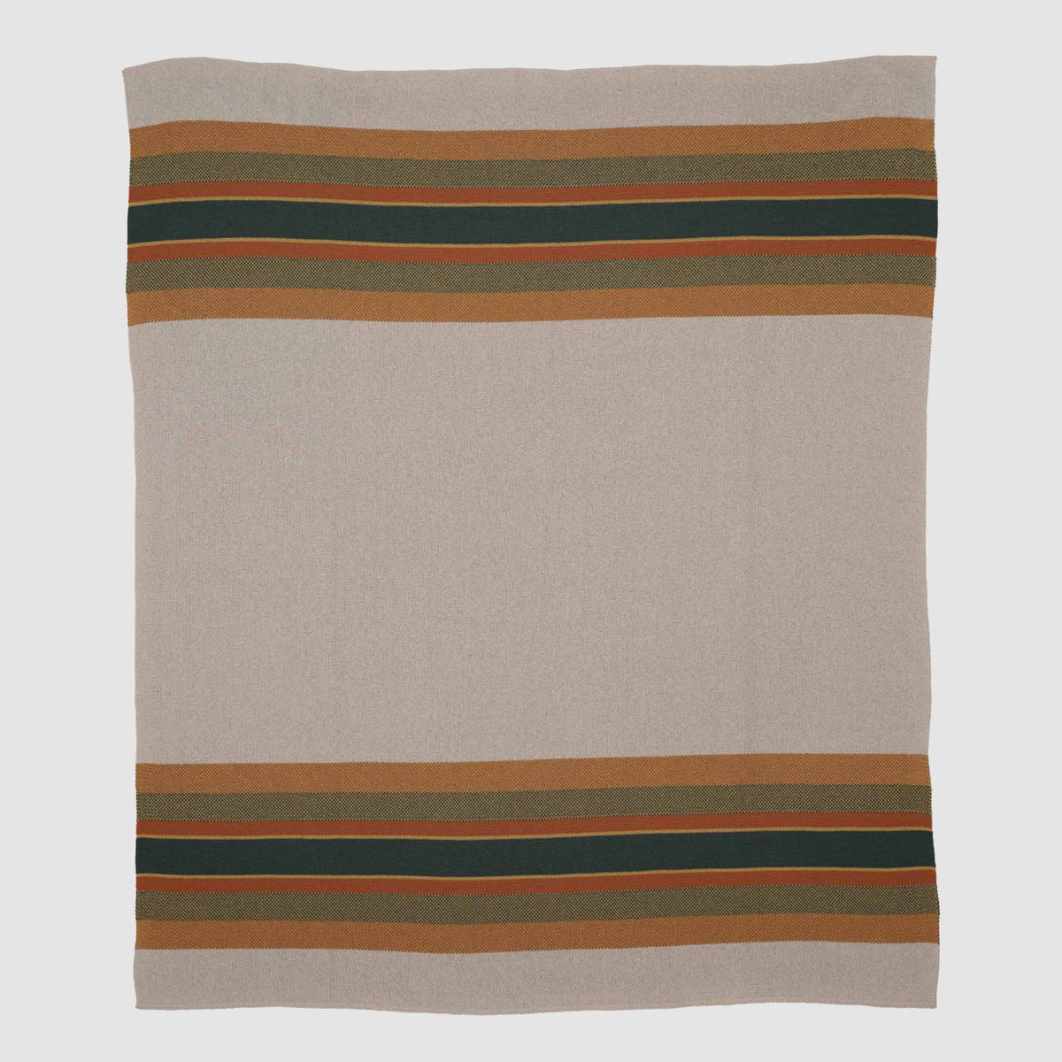 Lodge Stripe - Cotton Sustainable Knit Throw Blanket