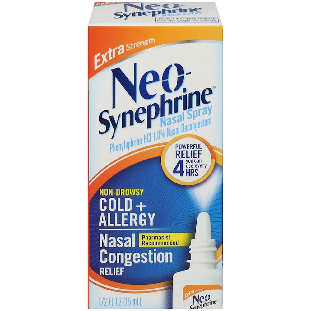 Neo-Synephrine Nasal Spray, Extra Strength, Non Drowsy, Cold + Allergy 0.5 Fl Oz