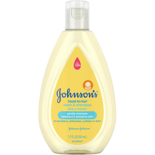 Johnson's HeadtoToe Gentle TearFree Baby Wash Shampoo For Babys Sensitive Skin 170 Oz