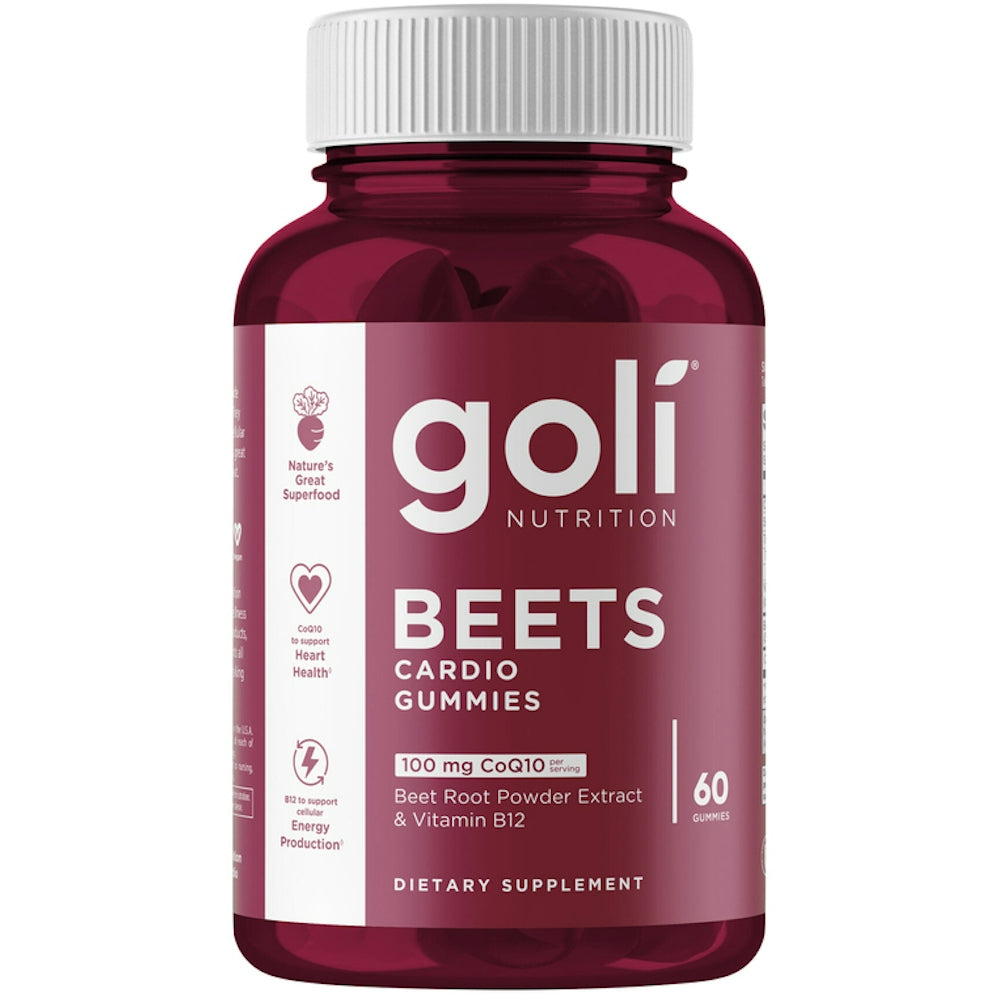 Goli Nutrition Beets Cardio Vegan Vitamin Gummies - 60ct