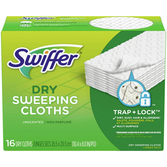 Swiffer Sweeper Dry Sweeping Refills 16 Cloths