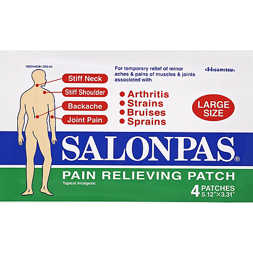 Salonpas Pain Relieving Patch, Large Size