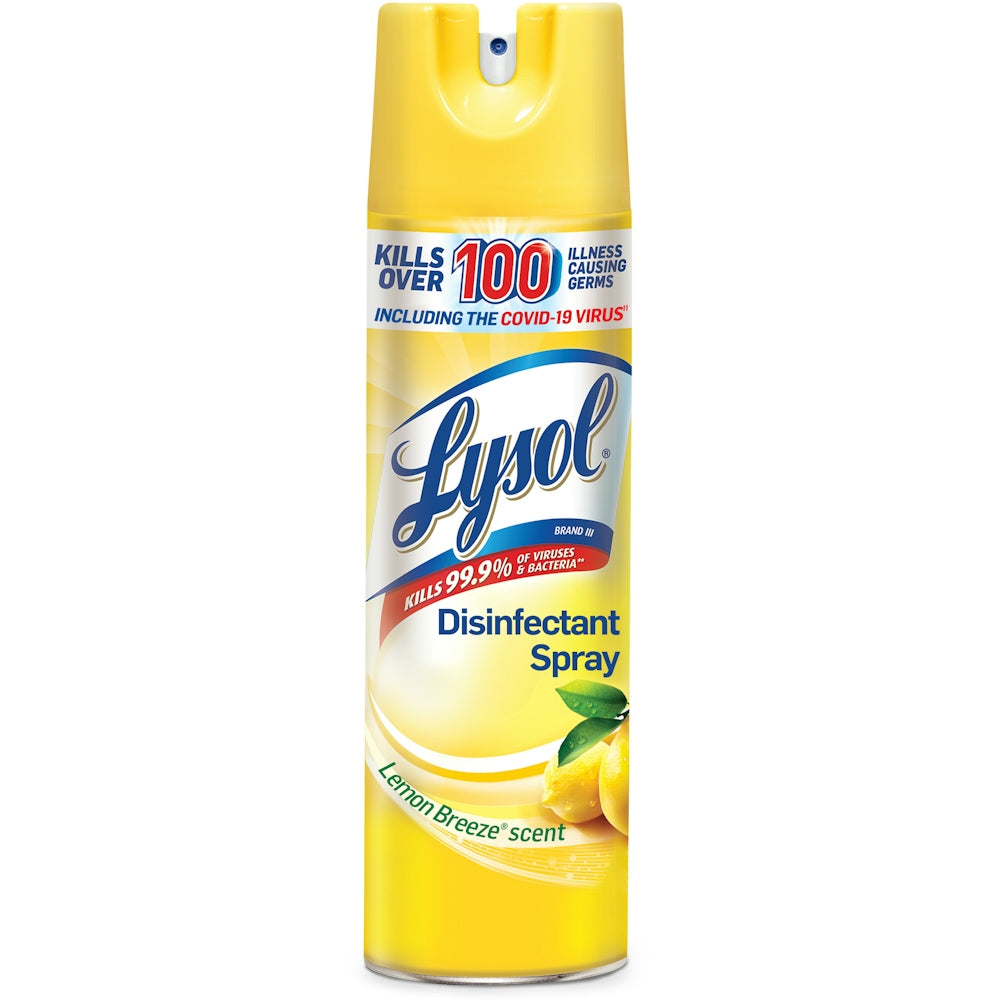 Lysol Disinfectant Spray, Lemon Breeze Scent 19 Oz