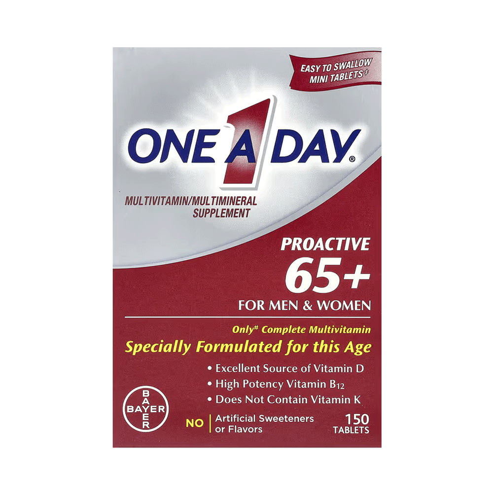One A Day Proactive 65+, Multivitamin/Multimineral Supplement, For Men & Women, 150 Tablets