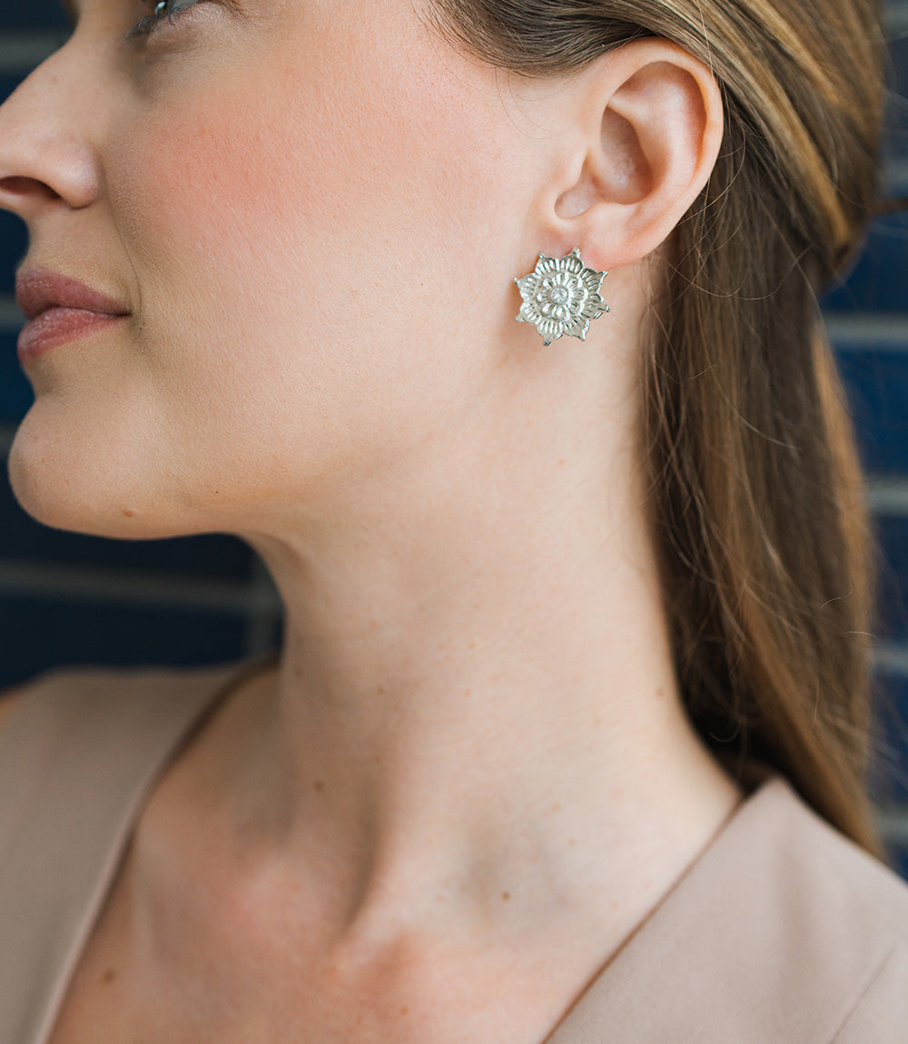 Drishti Evil Eye Charm Stud Earrings - Set of 2 - Osadia Concept Store