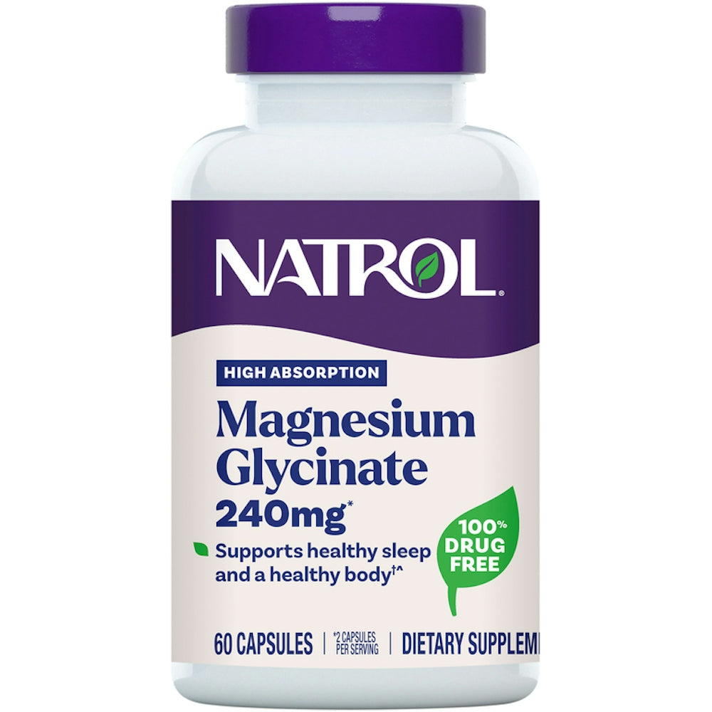 Natrol High Absorption Magnesium Glycinate Capsules - 60ct