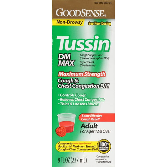 GoodSense Tussin DM Max Maximum Strength Cough & Chest Congestion DM