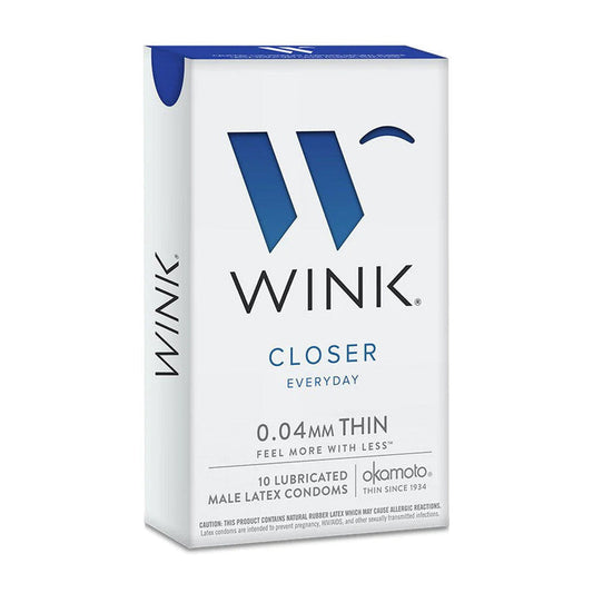Okamoto Condoms Wink Closer Everyday 0.04 Mm Thin Lubricated